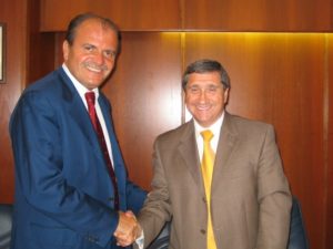 l'assessore De Angelis e il Presidente della Regione di York, Bill Fisch
