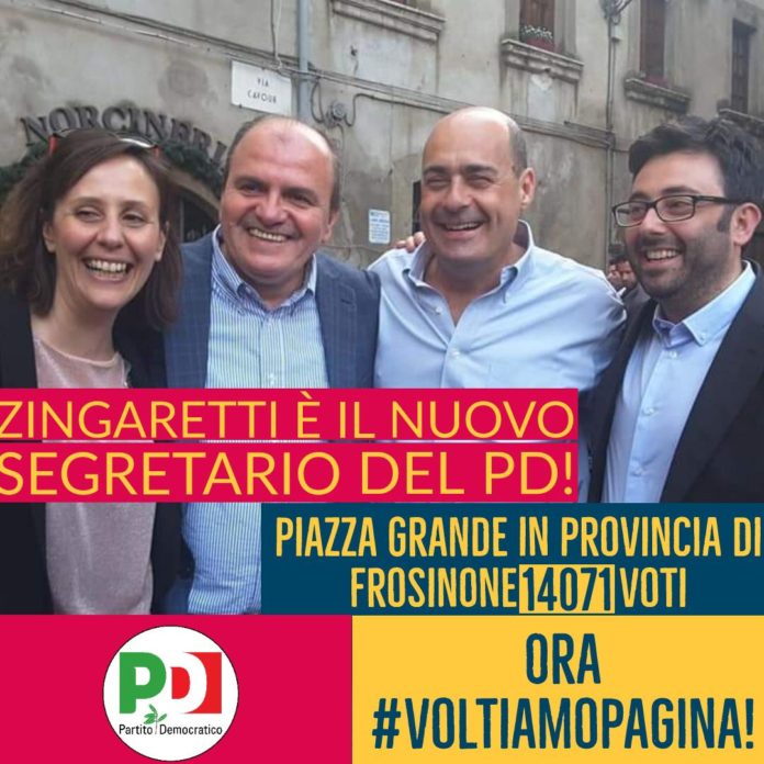 battisti-de-angelis-zingaretti-buschini-vittoria-primarie-pd-2019